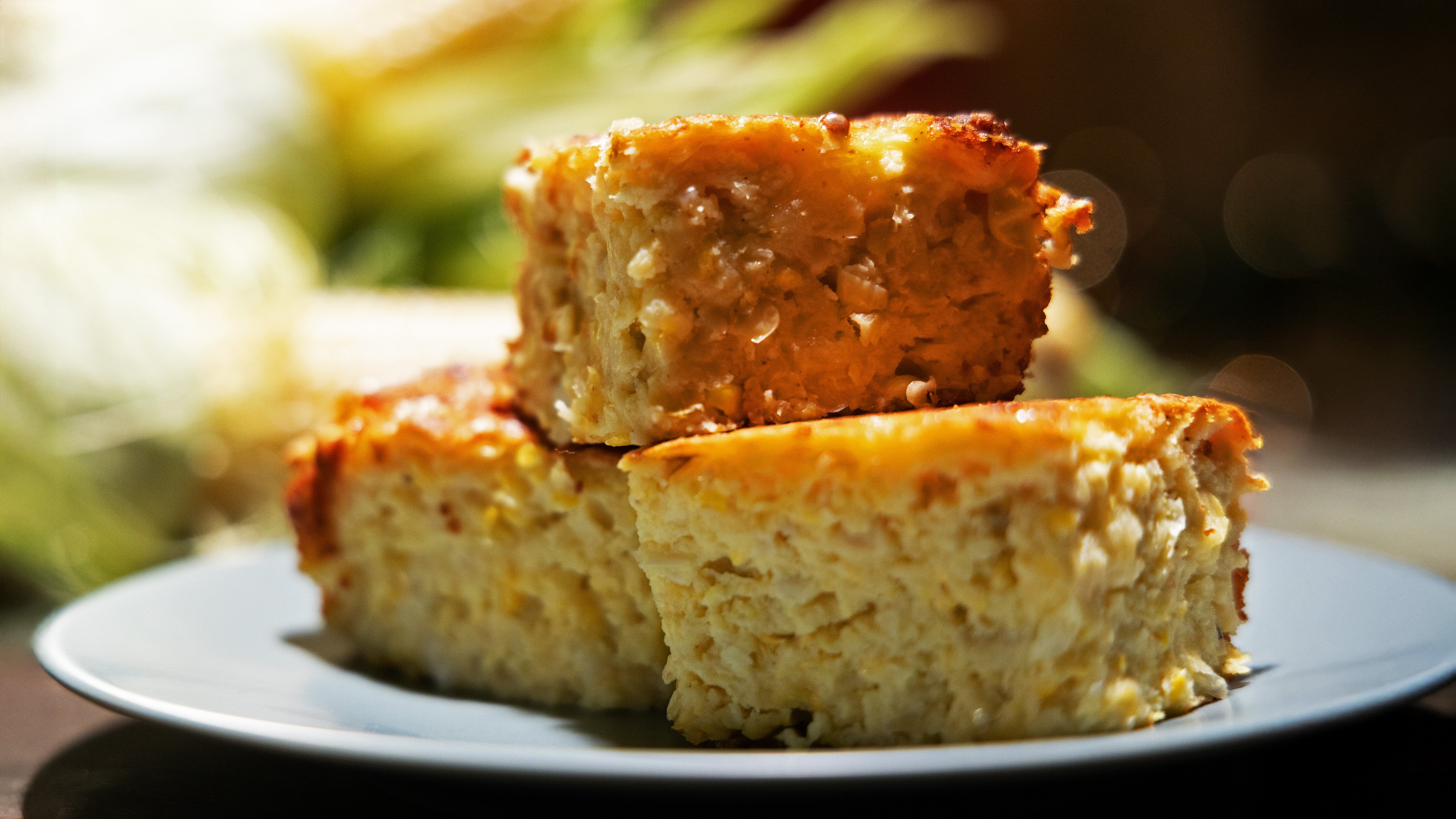 Chipa Guasu - Paraguayan corn and cheese bread