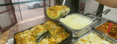 Stuffed Zucchini - Asuncion Cheap Lunch