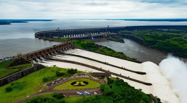 Itaipú dam in Paraguay