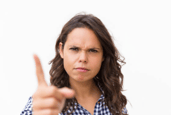 woman wagging finger