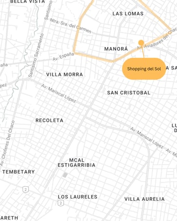las lomas asuncion map