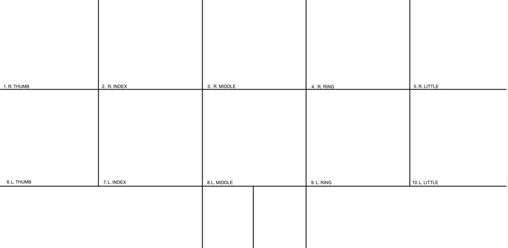 FBI Fingerprint form